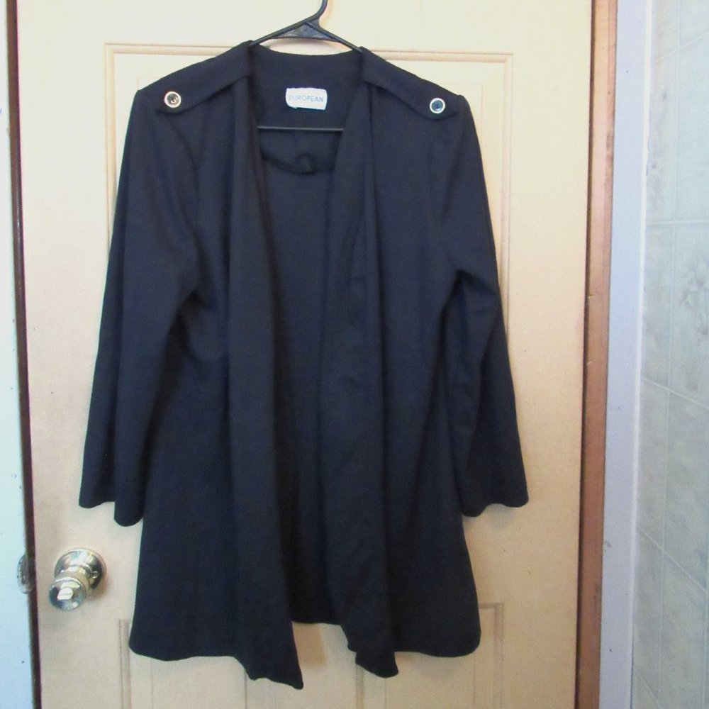 European Connection Size 13/14 Black Jacket